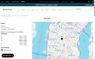 Athleta of New York website
