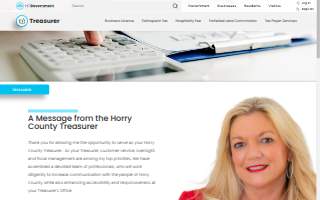 Horry County Treasurer of Myrtle Beach website