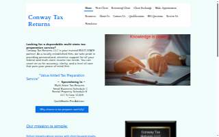 Conway Tax Returns, LLC website