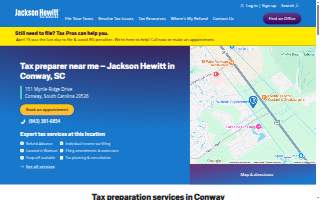 Jackson Hewitt Tax Service of Conway website
