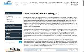 RecNation RV & Boat Dealership website