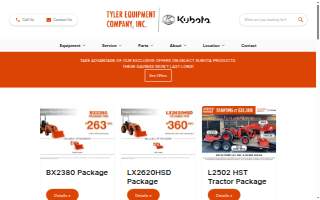 Tyler Equipment Co Inc website