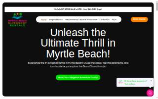 Myrtle Beach Slingshot Rentals of Surfside Beach website