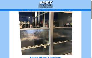 Brady Glass Solutions website
