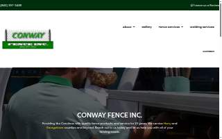 Conway Fence Inc. website