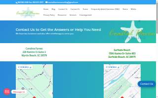 Coastal Haven Counseling website