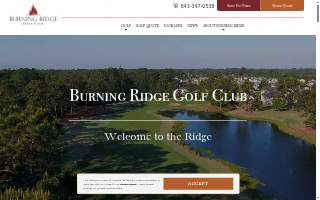 Burning Ridge Golf Club website