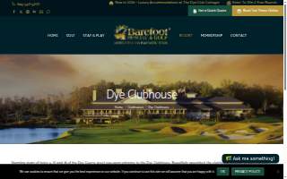 The Dye Club at Barefoot Resort website