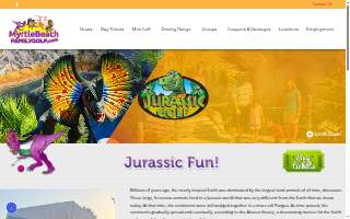 Jurassic Mini Golf website