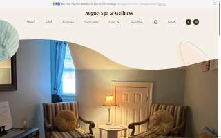August Spa & Wellness website