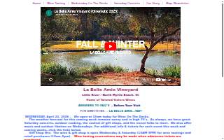 La Belle Amie Vineyard website