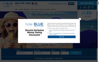 Hotel Blue website