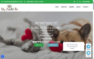 My Natural Pet website