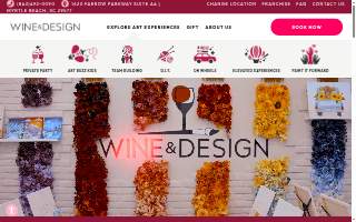 Wine & Design of Myrtle Beach website