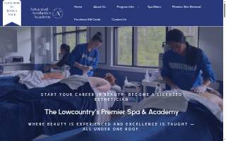 Advanced Aesthetics Academy and A3 Massage Institute website