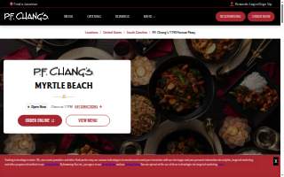 P.F. Chang's of Myrtle Beach website