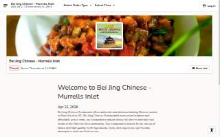Bei Jing Chinese Restaurant website