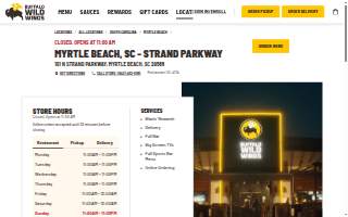 Buffalo Wild Wings Myrtle Beach, SC (Surfside Beach) website