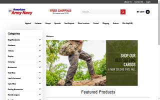 American Army Navy website