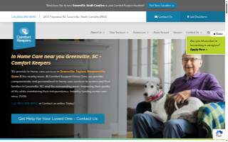 Comfort Keepers Home Care in Greenville website