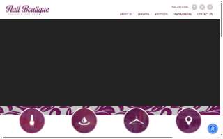 Nail Boutique Salon & Day Spa website