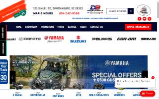 D2 Powersports Spartanburg website