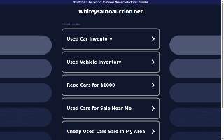Whitey's Auto Auction Inc website