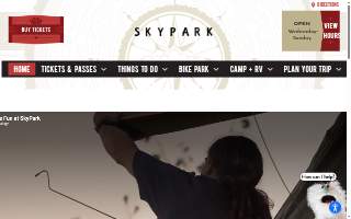 Skypark Santas Village Llc website