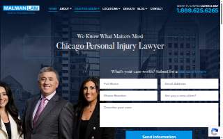 Malman Law of Chicago website
