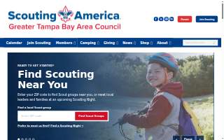 Greater Tampa Bay Area Council Inc Boy Scouts Of America website
