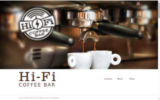 Hi-Fi Coffee Bar website