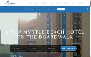 Holiday Pavilion Resort on the Boardwalk website