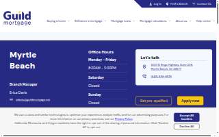 Guild Mortgage Company of Myrtle Beach website