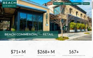 Beach Commercial Real Estate website