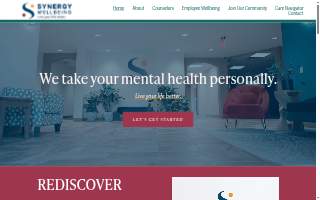 Synergy Wellbeing website