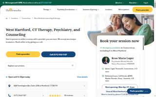 Thriveworks Counseling & Psychiatry West Hartford website