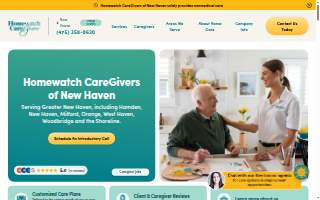 Homewatch CareGivers of New Haven website