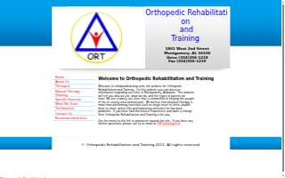 Orthopedic Rehabilitation website