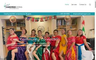 Care Free Living website