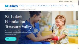 St. Luke's Health Foundation website