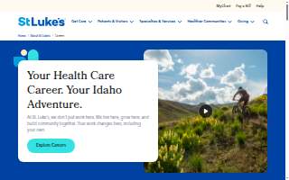 Careers at St. Luke's website