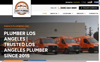 Papa's Plumbing Inc. website