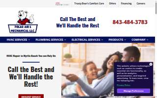 Polar Air And Mechanical LLC website