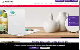 Allegra Marketing Print Mail of Myrtle Beach website