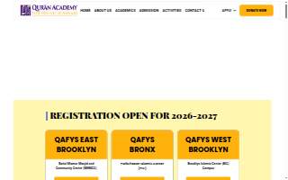 Qur'an Academy For Young Scholars (QAFYS) website