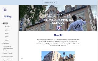 The Mickey Mantle School website