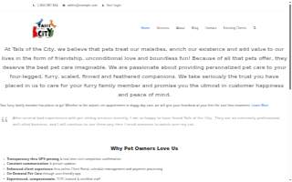 Tails of the City Pet Care - Maryland website