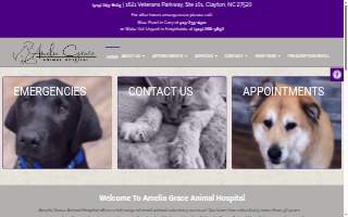Amelia Grace Animal Hospital website