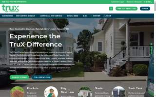 TruX Pest Control of Clayton website