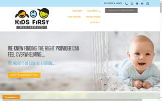 Kids First Pediatrics of Clayton website